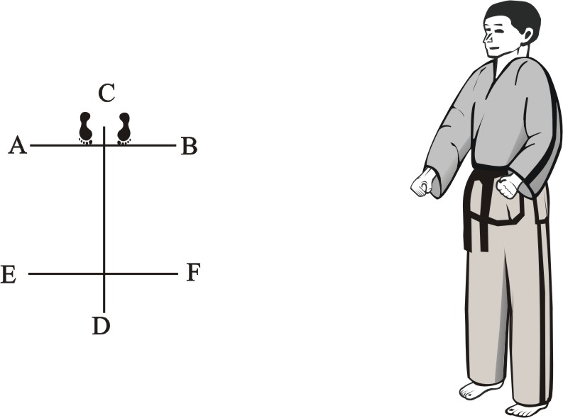 Taekwon-do Tul Choon-Moo diagram