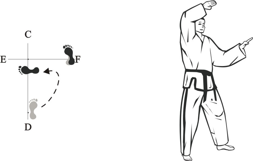 Taekwon-do Tul Yul-Gok movement 28